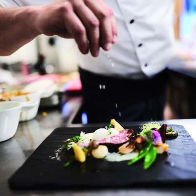 Kitchen of the Naturhotel